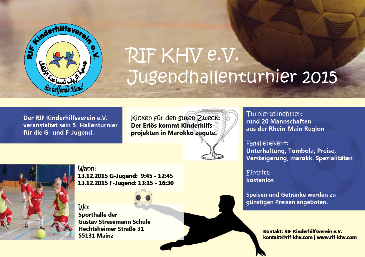 Flyer Jugendhallenturnier 2015