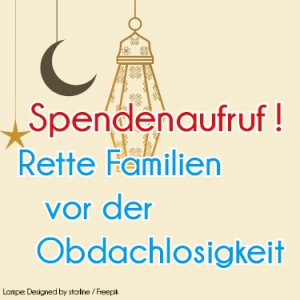 Rette Familien vor Obdachlosigkeit: das Ramadan-Projekt 2019.