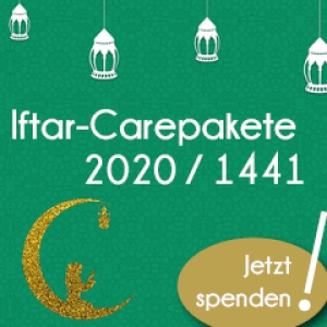 Spende jetzt! Mit dem Iftar-Carepaket eine gesamte Familie speisen.